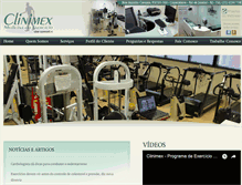 Tablet Screenshot of clinimex.com.br
